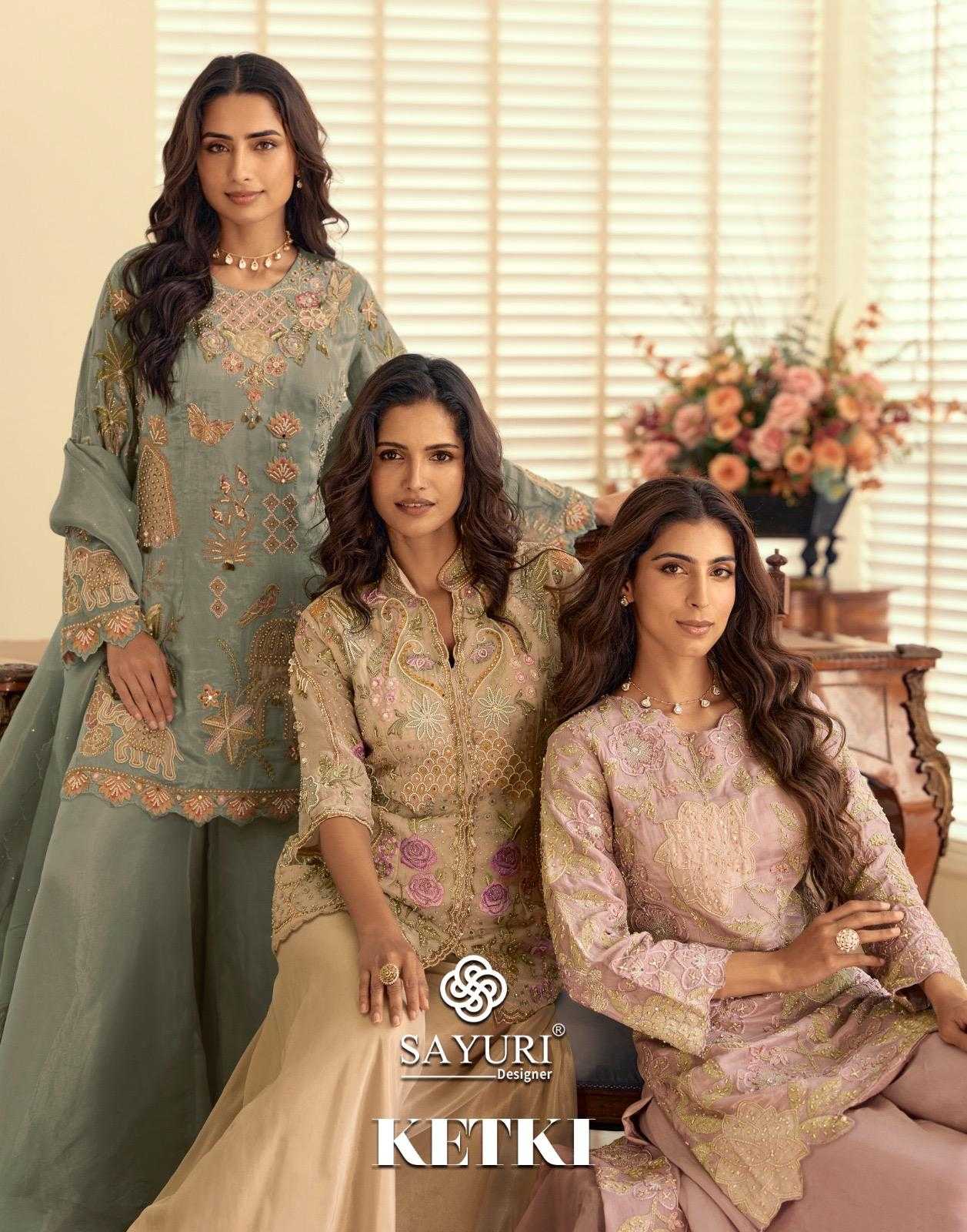 Premium Silk Embroidery Suit