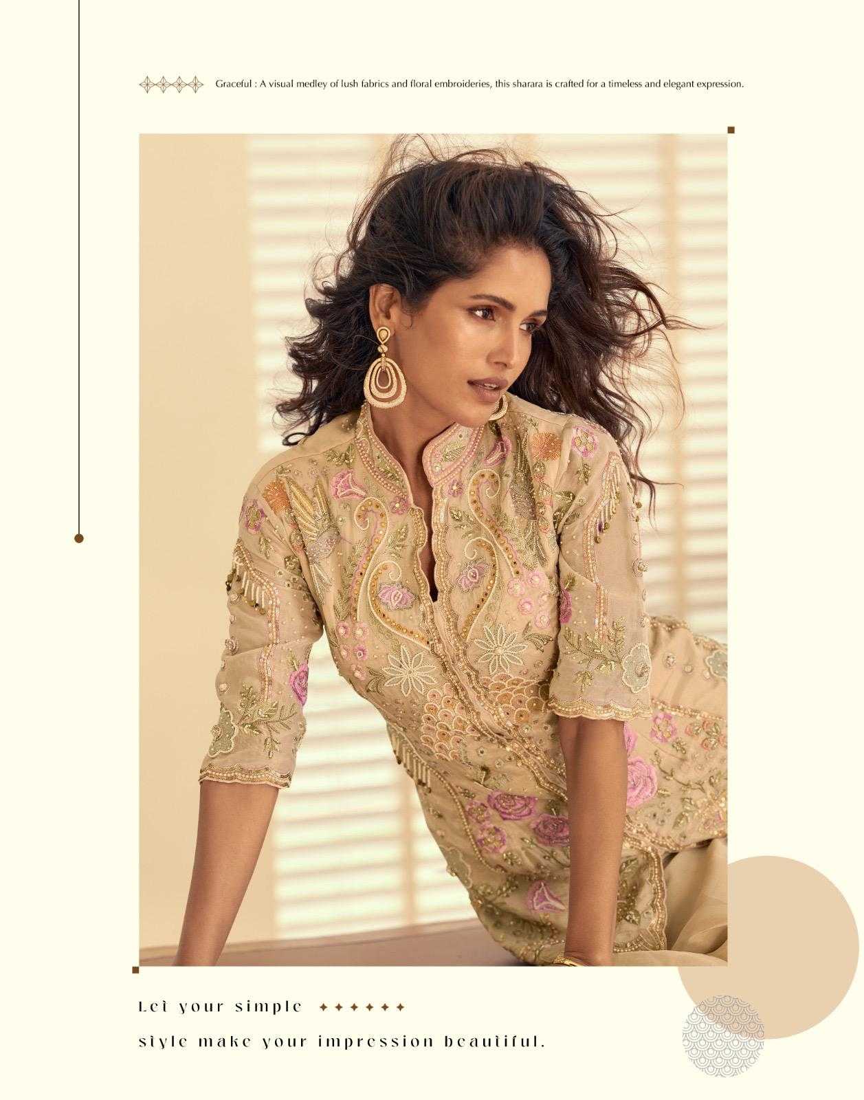 Shimmer Silk Embroidery Suit