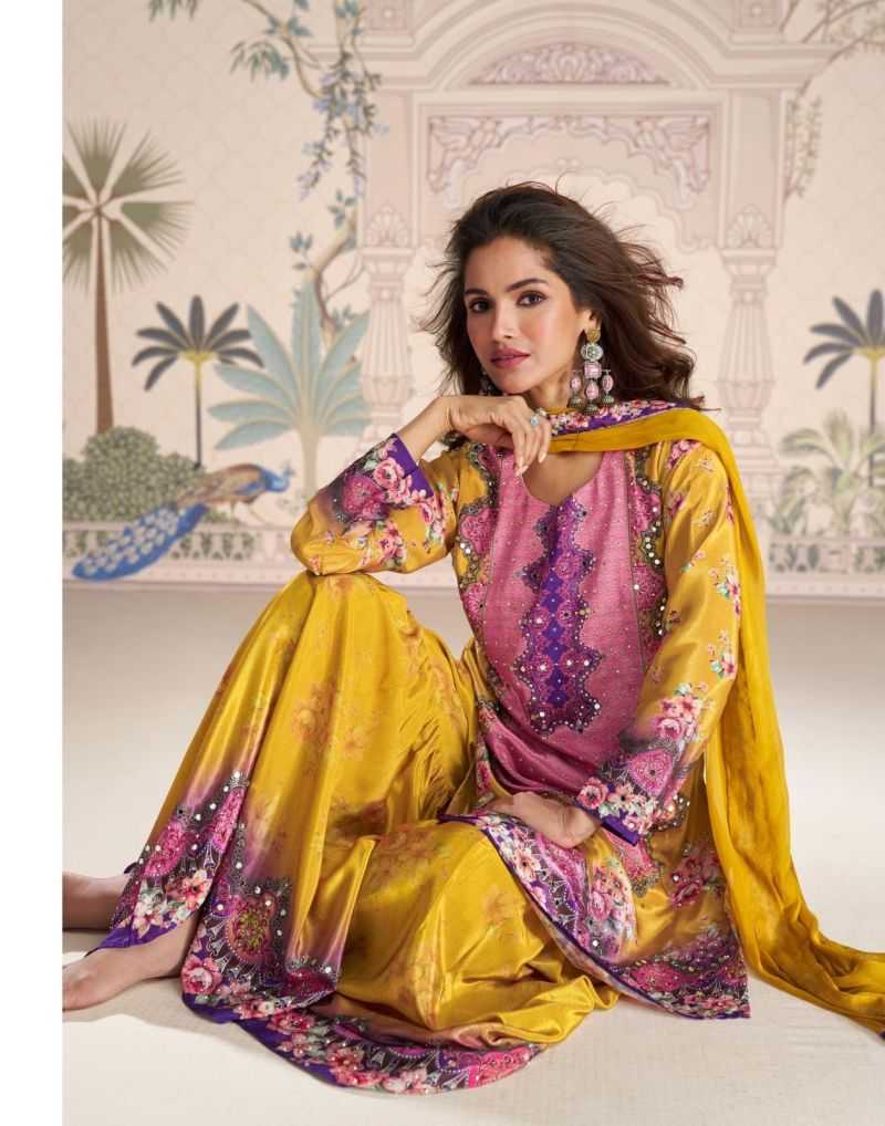 Crepe Silk Embroidery Suit