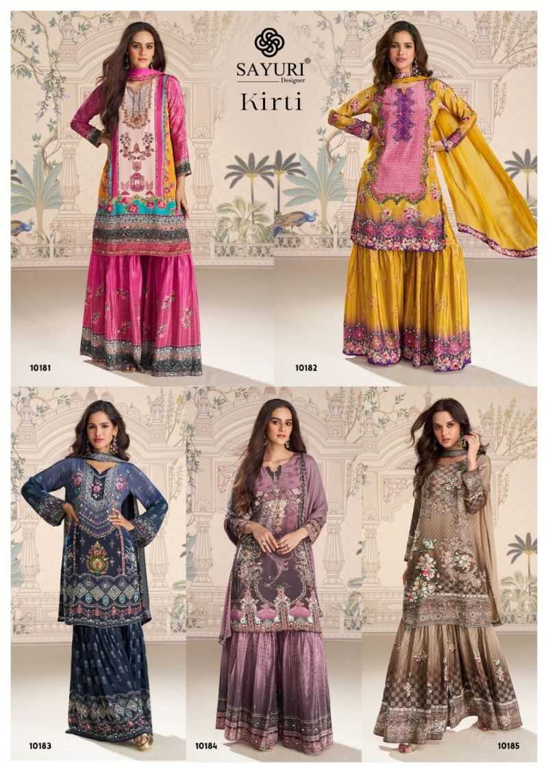 Crepe Silk Embroidery Suit