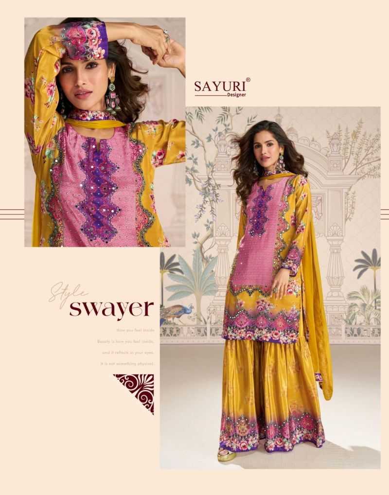 Crepe Silk Embroidery Suit