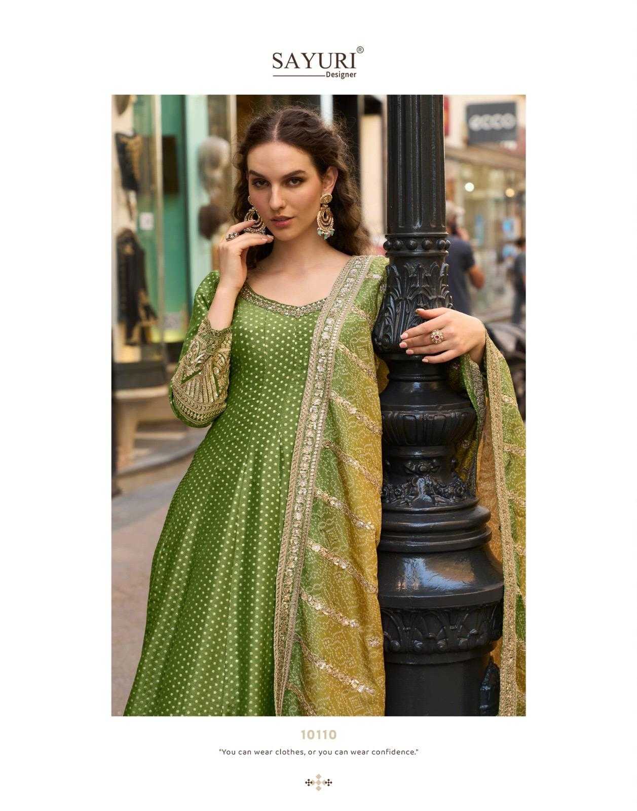 Pure Silk Embroidery Gown