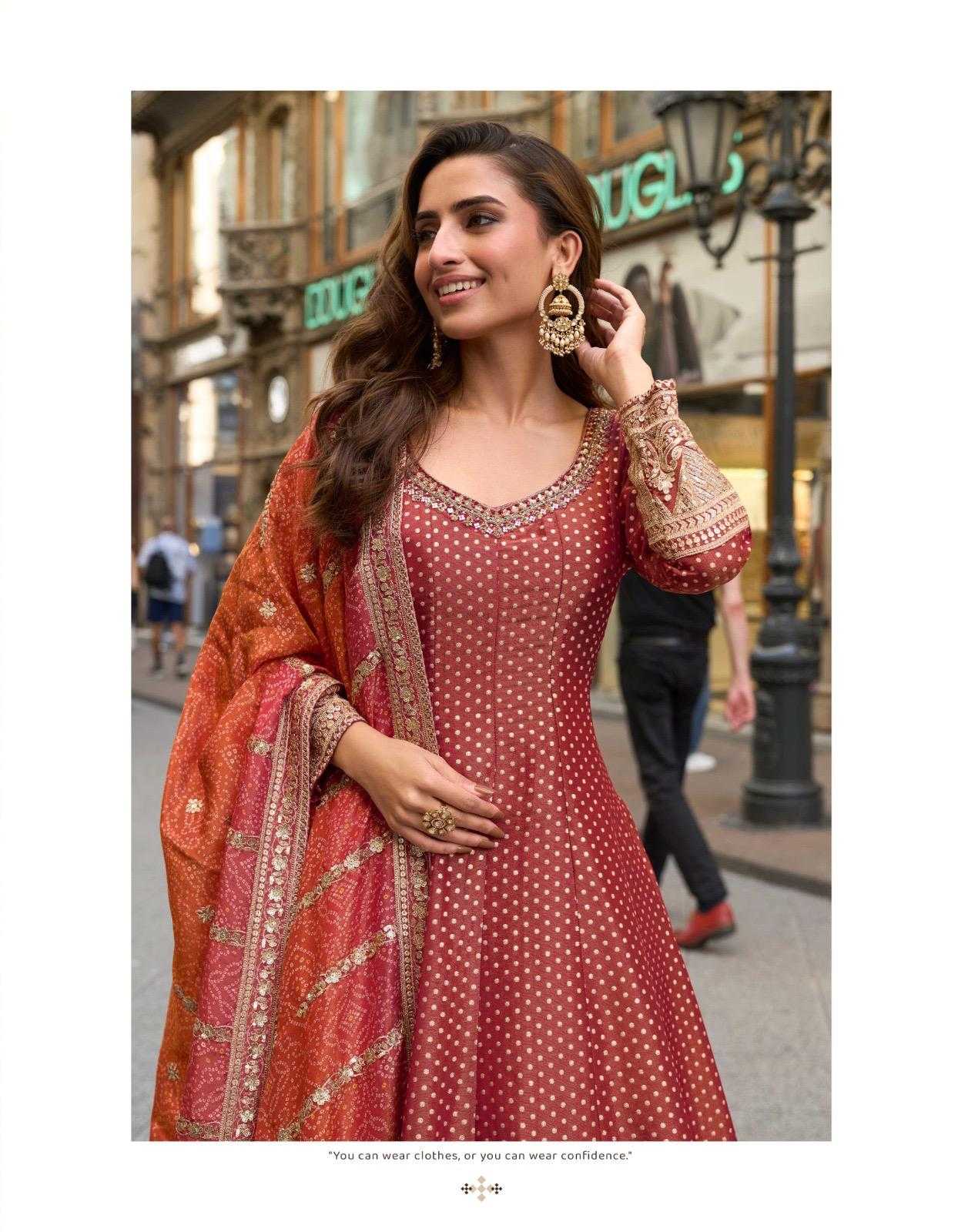Pure Silk Embroidery Gown