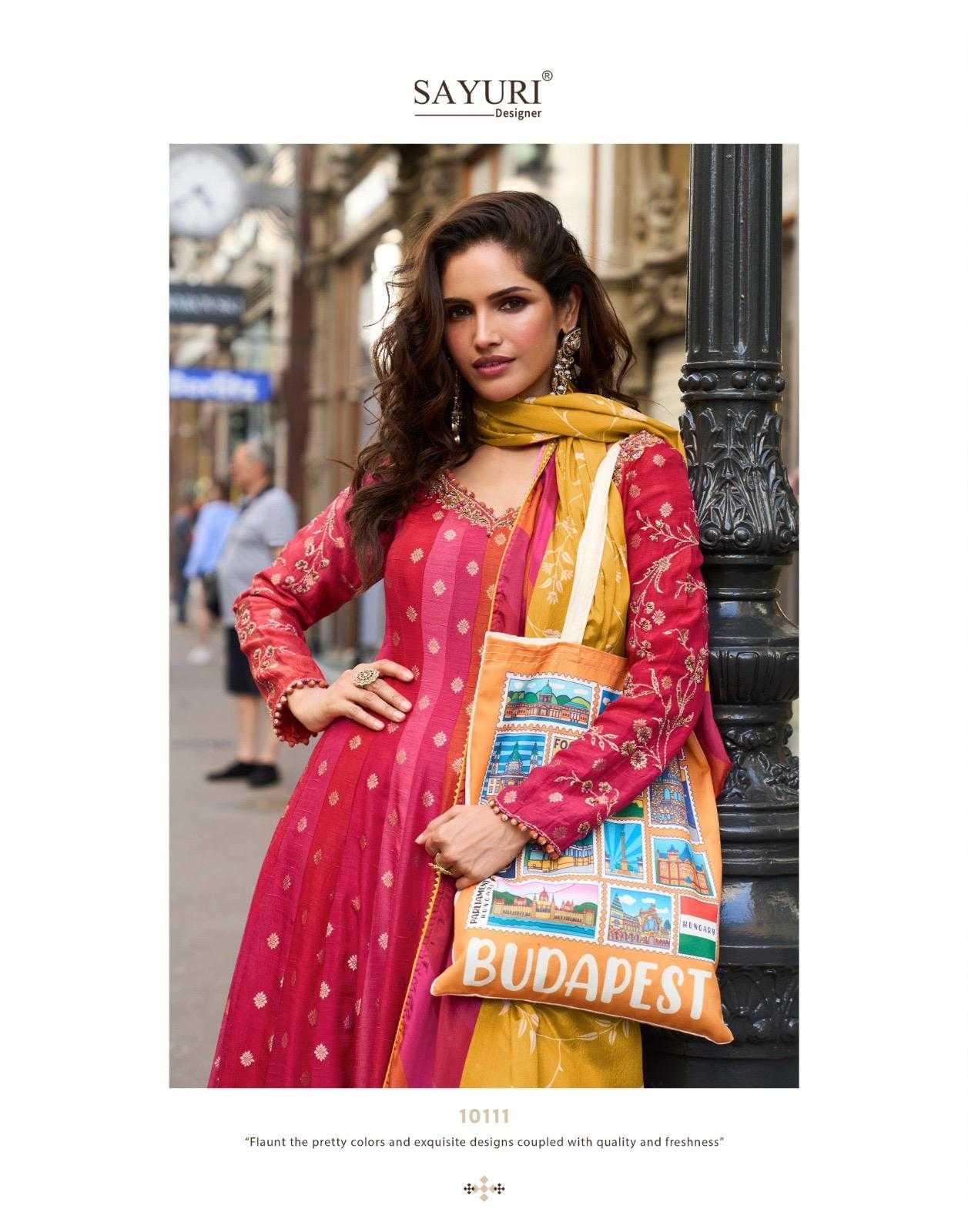Pure Silk Embroidery Gown