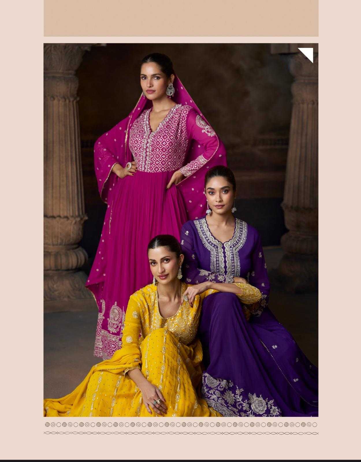 Georgette Embroidery Gown