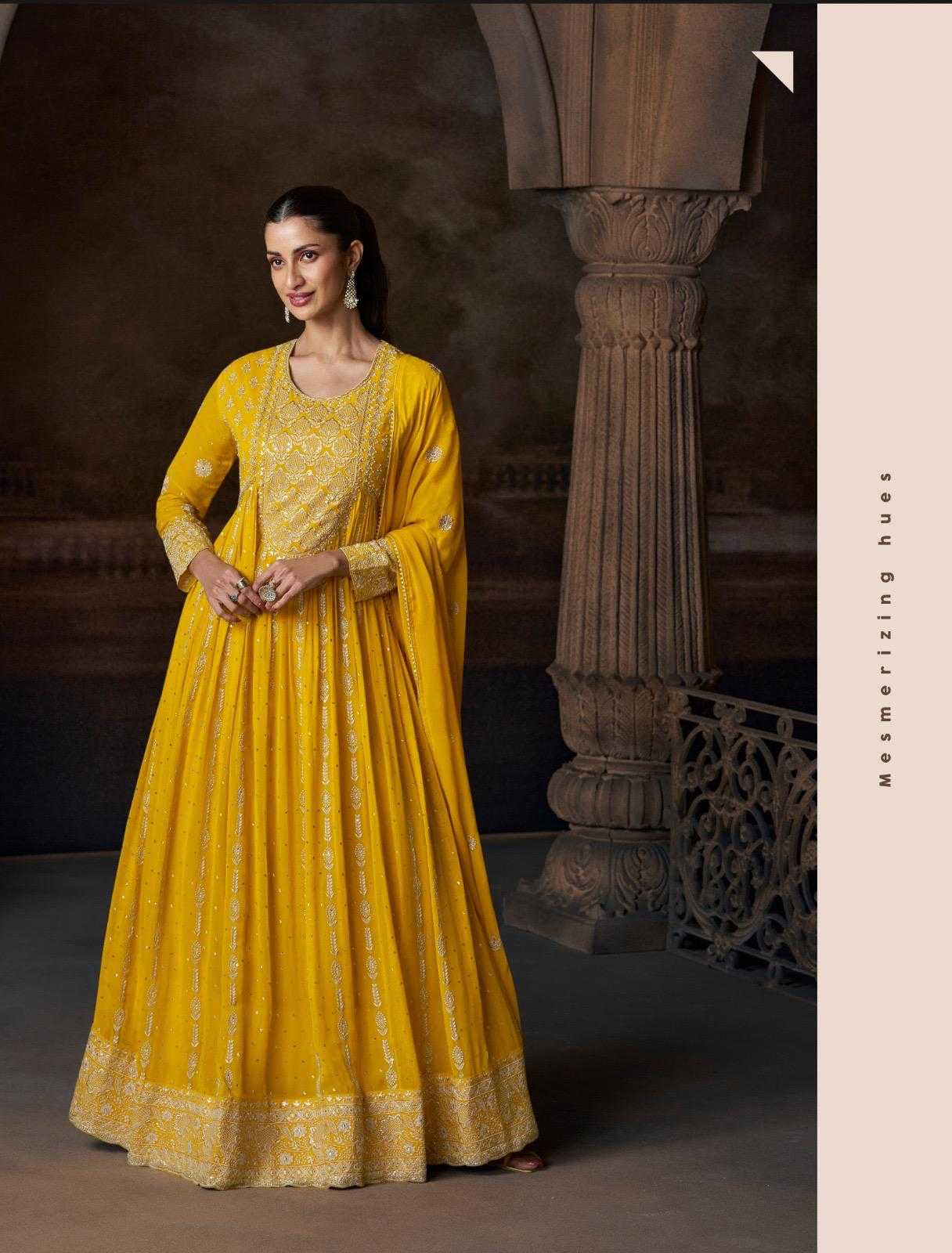 Georgette Embroidery Gown