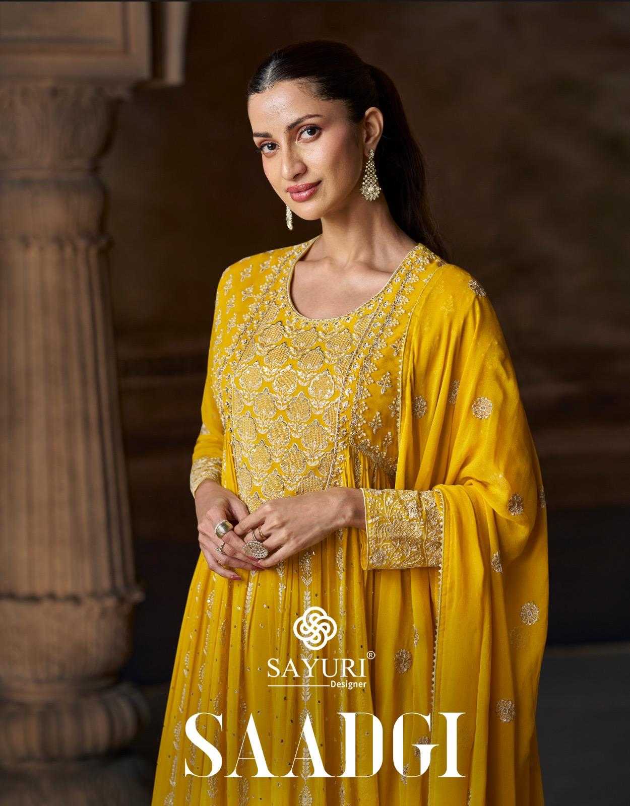 Georgette Embroidery Gown