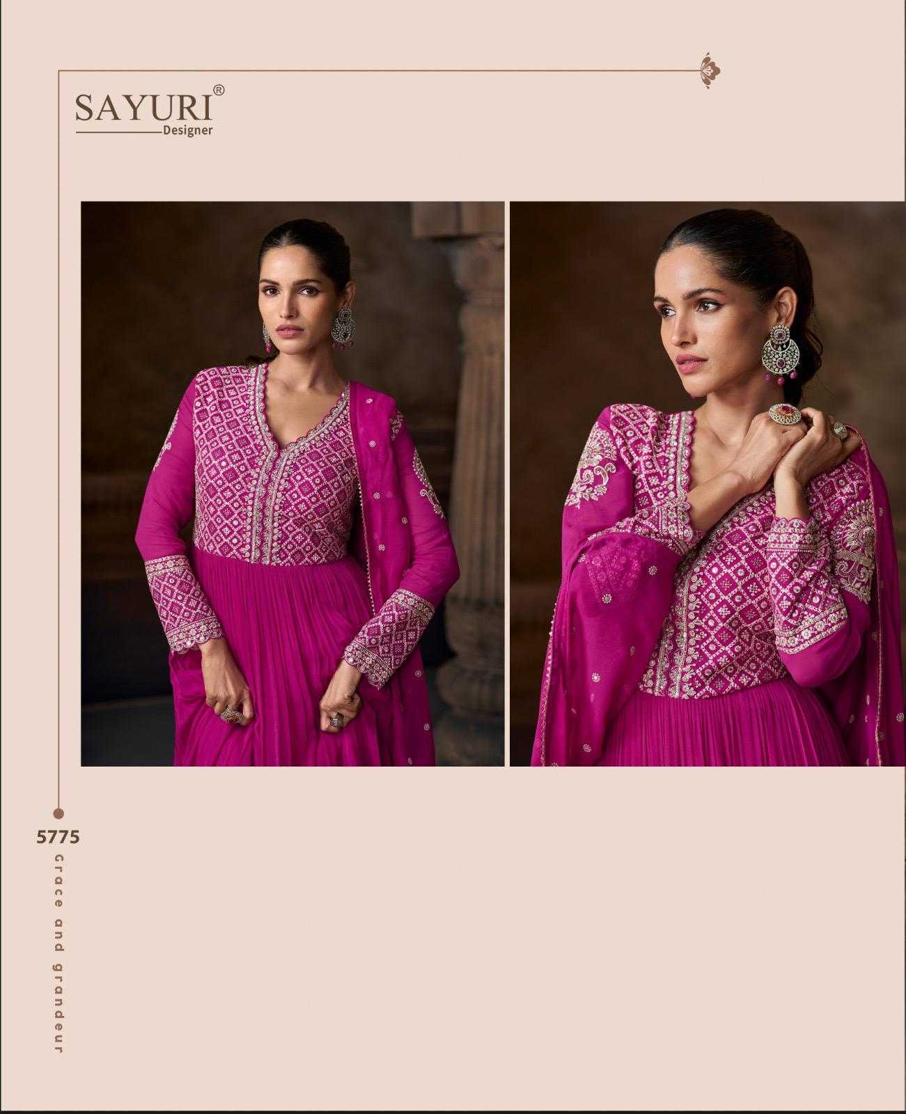 Georgette Embroidery Gown