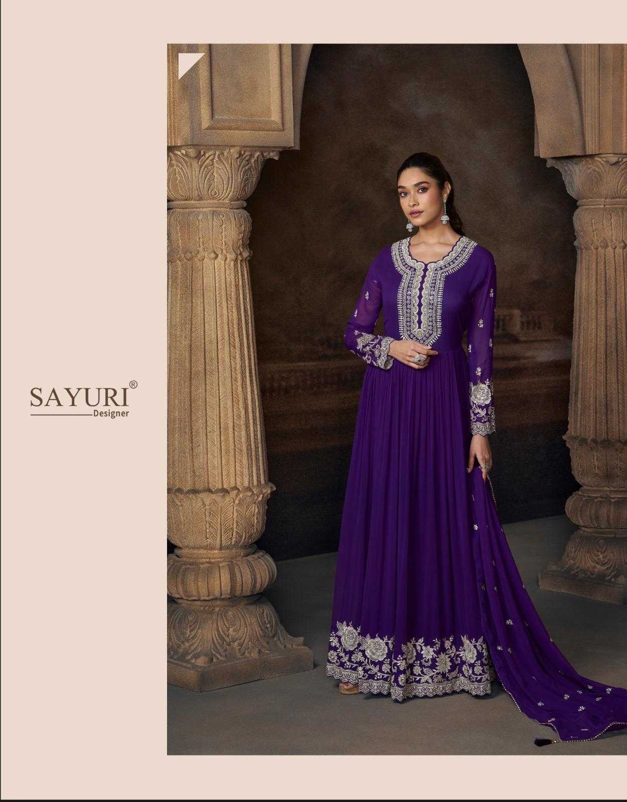 Georgette Embroidery Gown