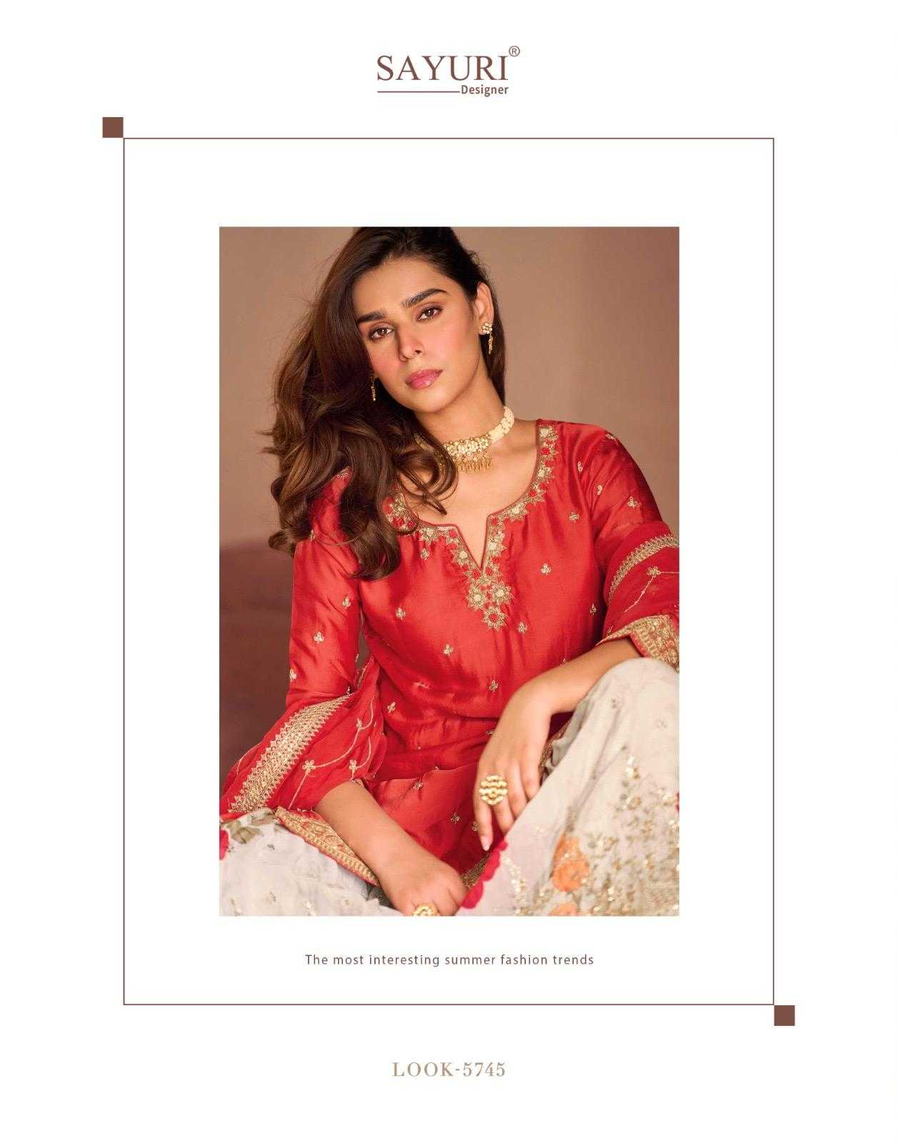 Chinon Silk Sharara Salwar Suit