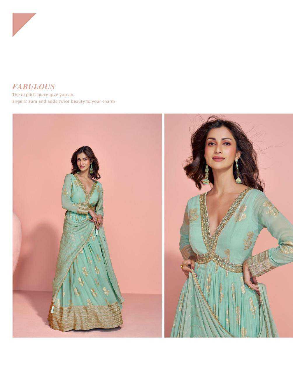 Viscose Embroidery Gown