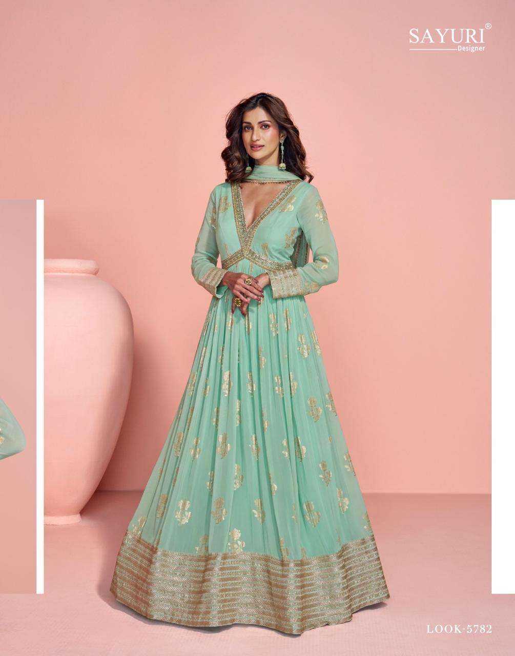 Viscose Embroidery Gown