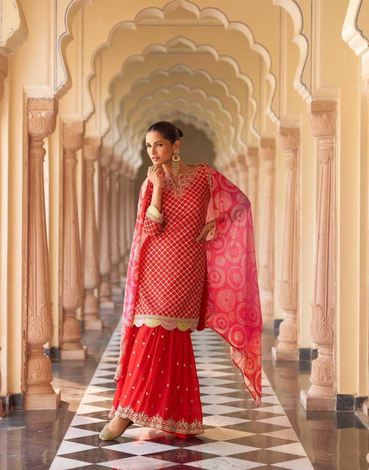 Premium Silk Embroidery Suit