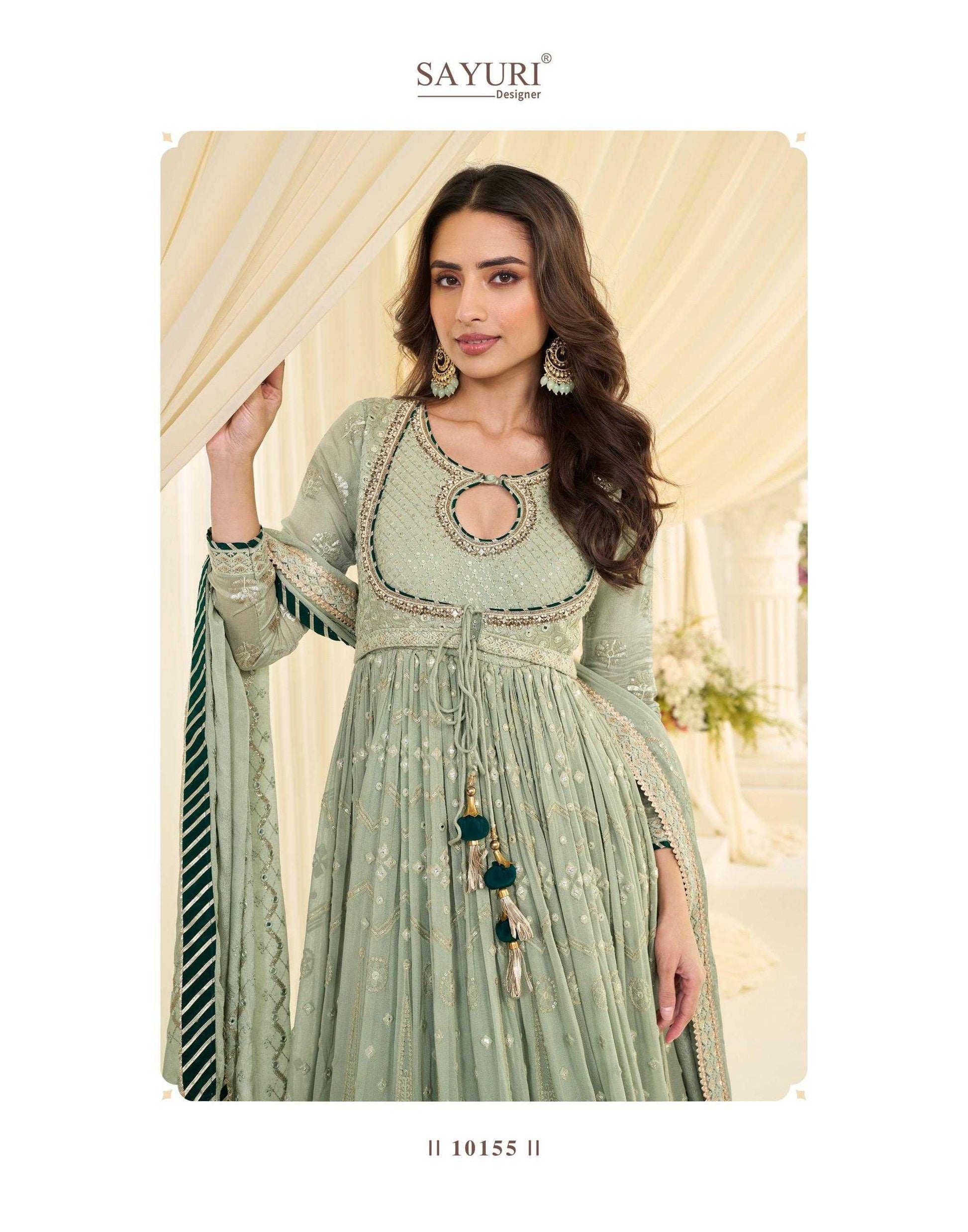 Georgette Embroidery Gown