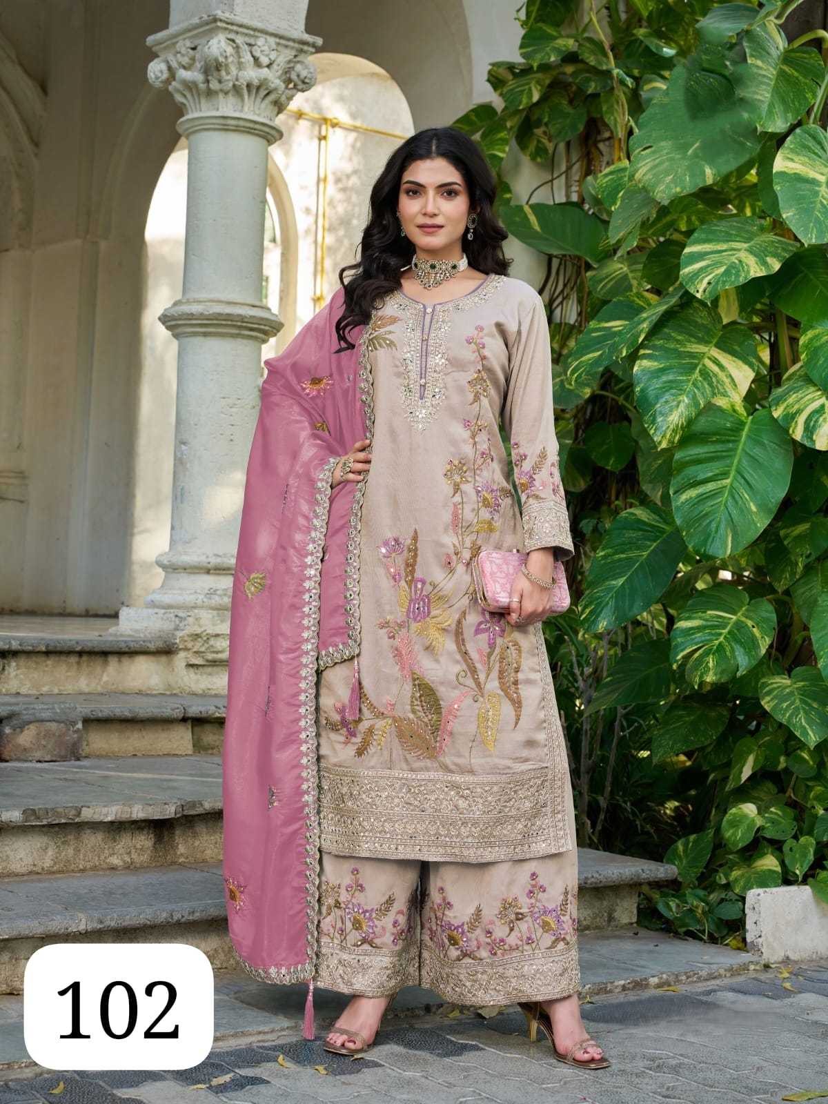 Shimmer Silk Party Wear Kurti