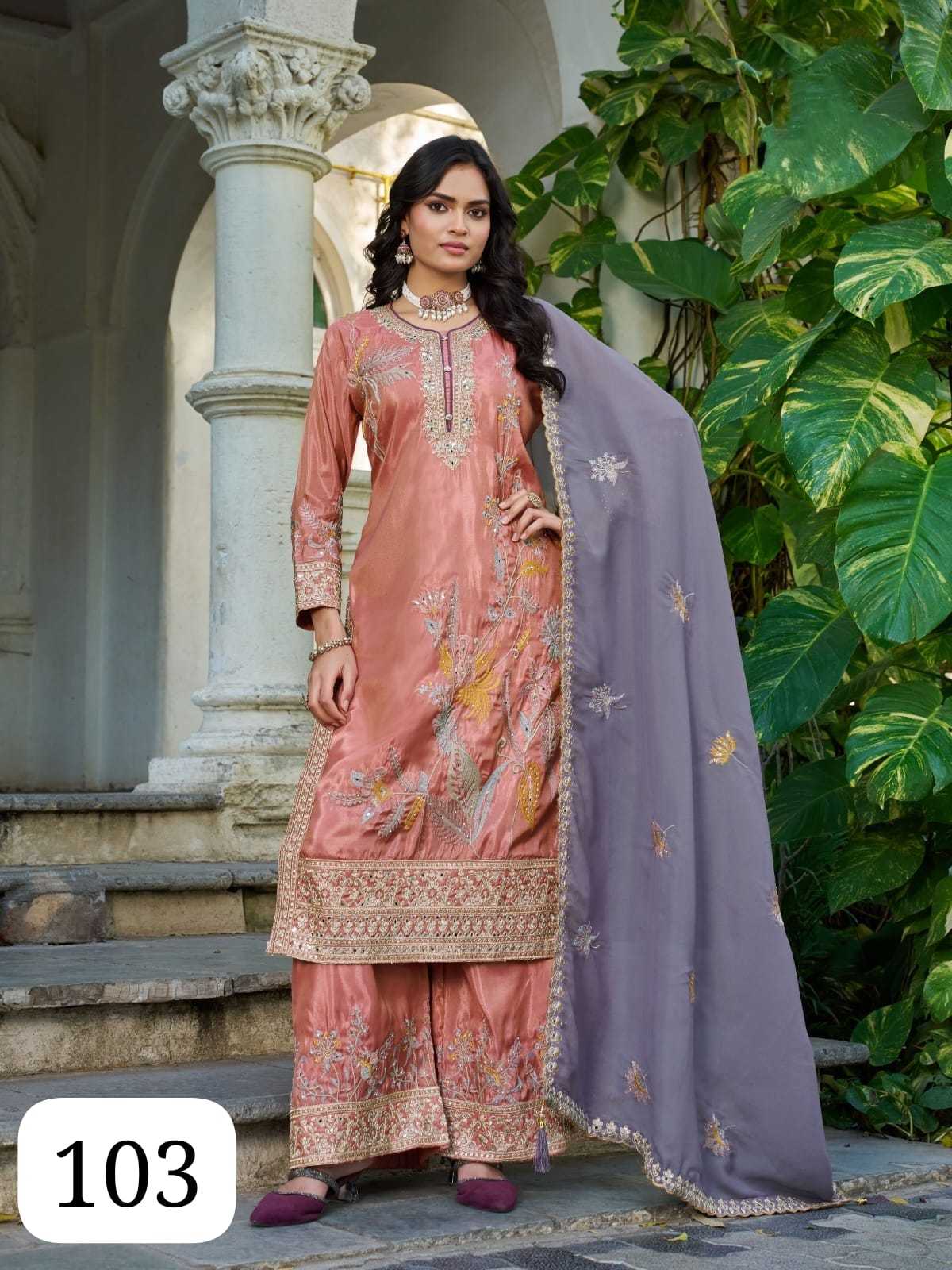 Shimmer Silk Party Wear Kurti