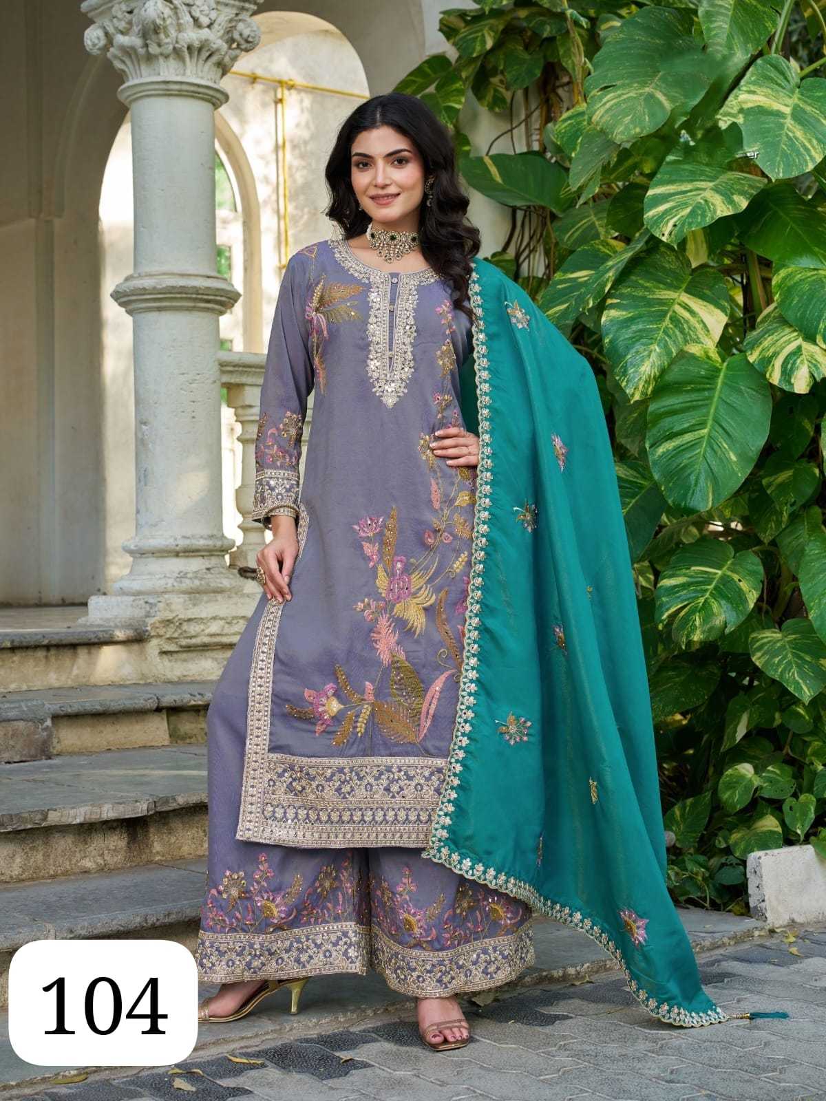 Shimmer Silk Party Wear Kurti