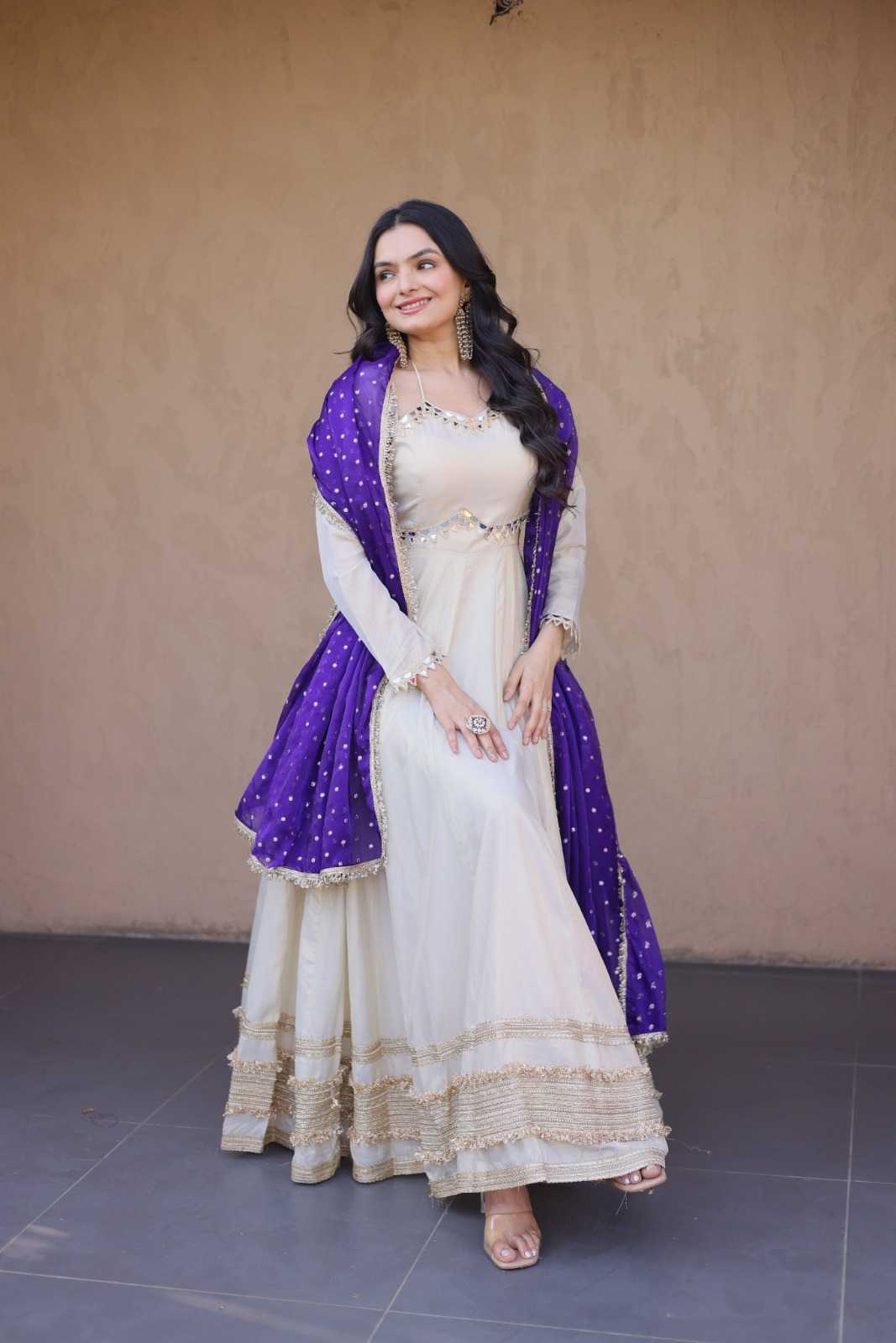 Fancy Embroidery Gown