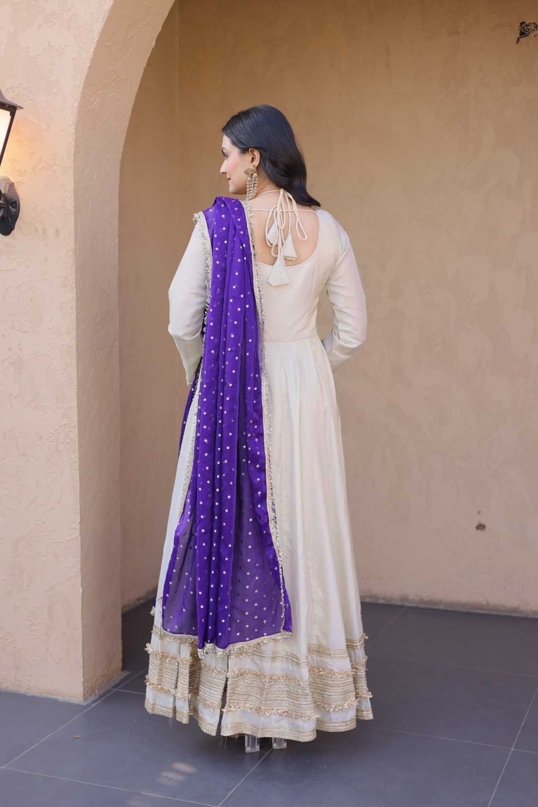 Fancy Embroidery Gown