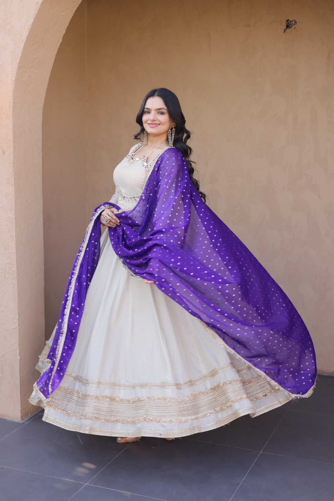 Fancy Embroidery Gown