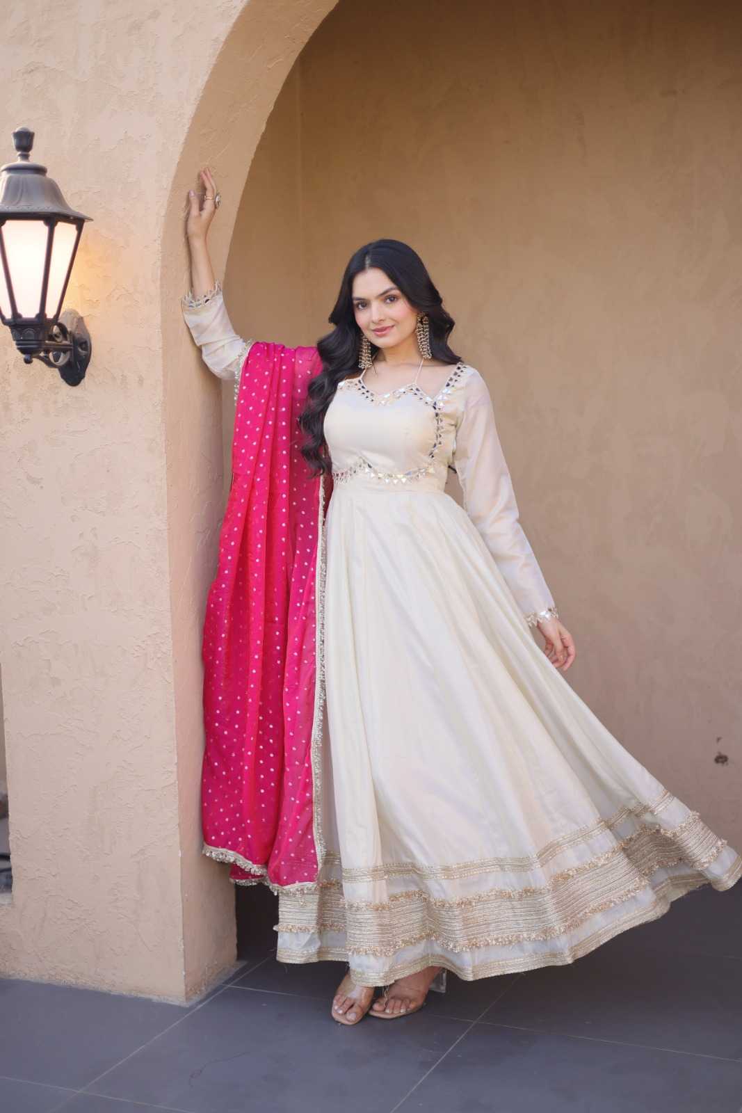 Fancy Embroidery Gown