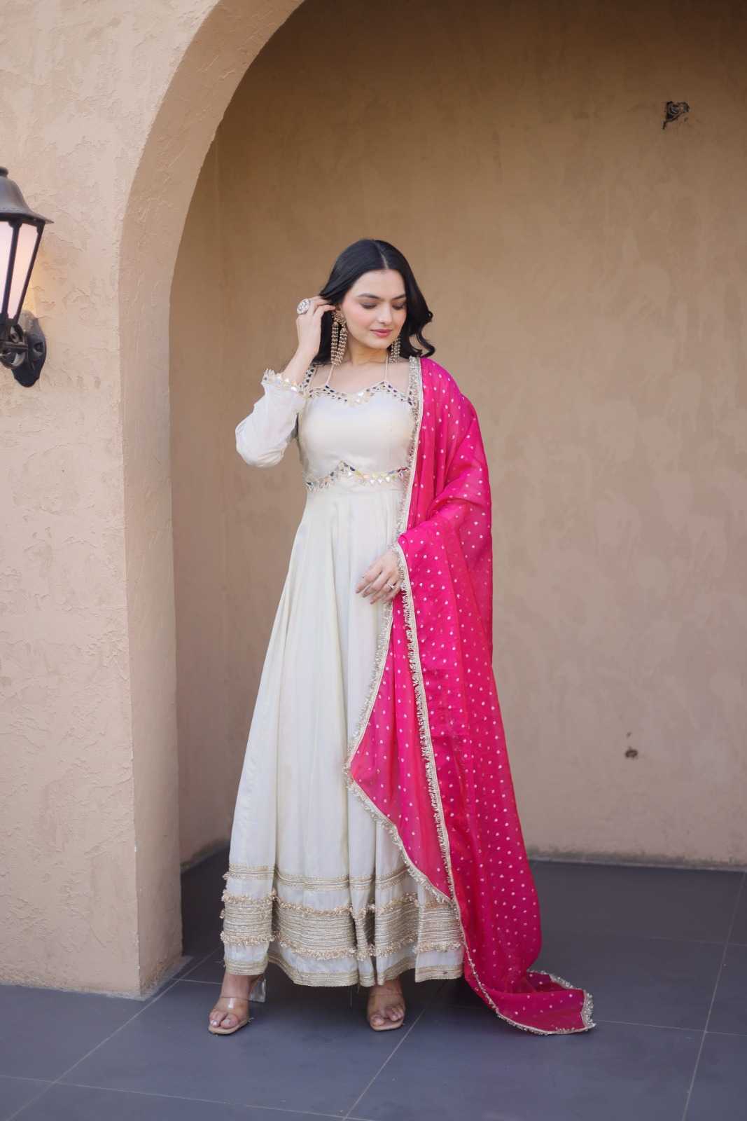 Fancy Embroidery Gown