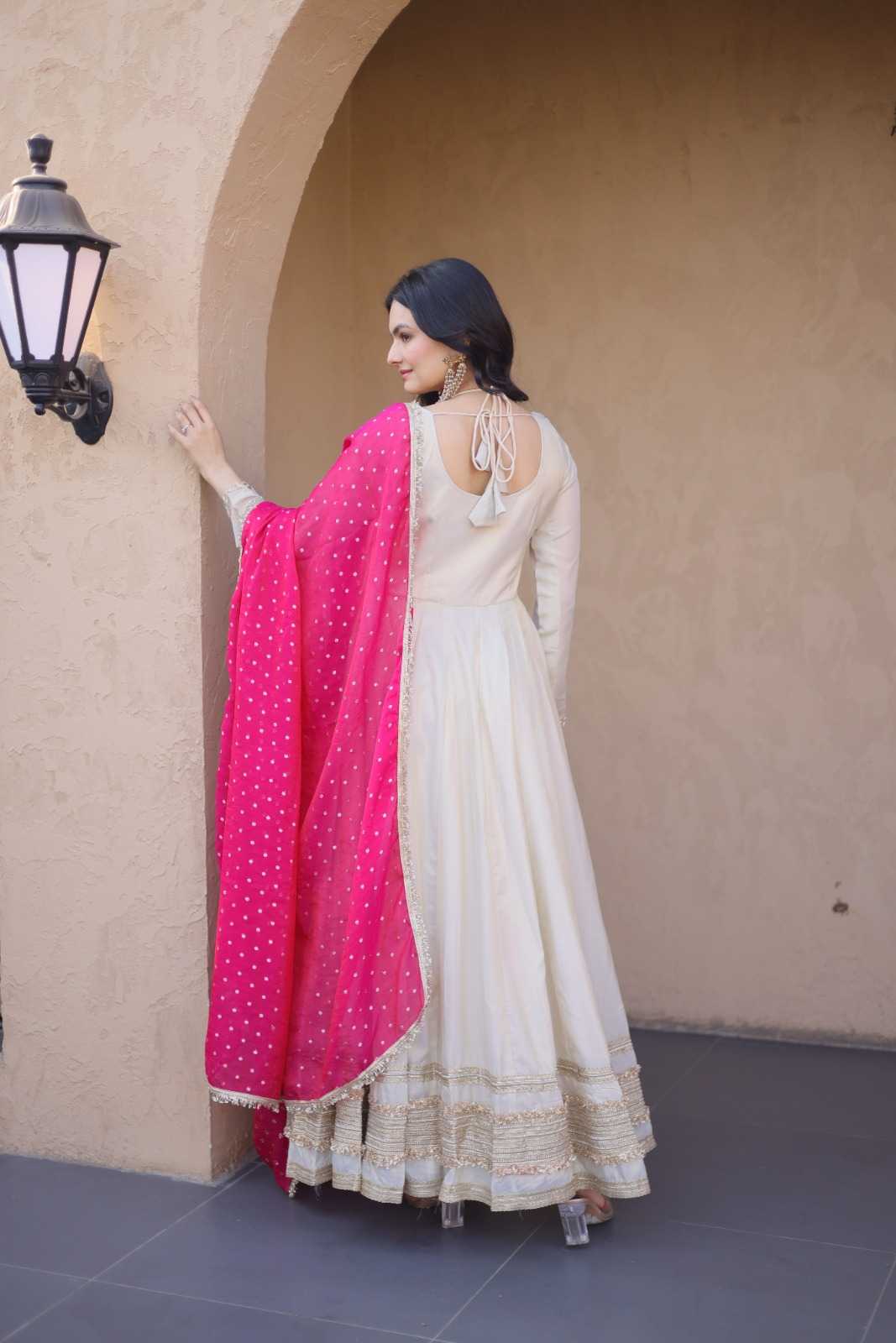 Fancy Embroidery Gown