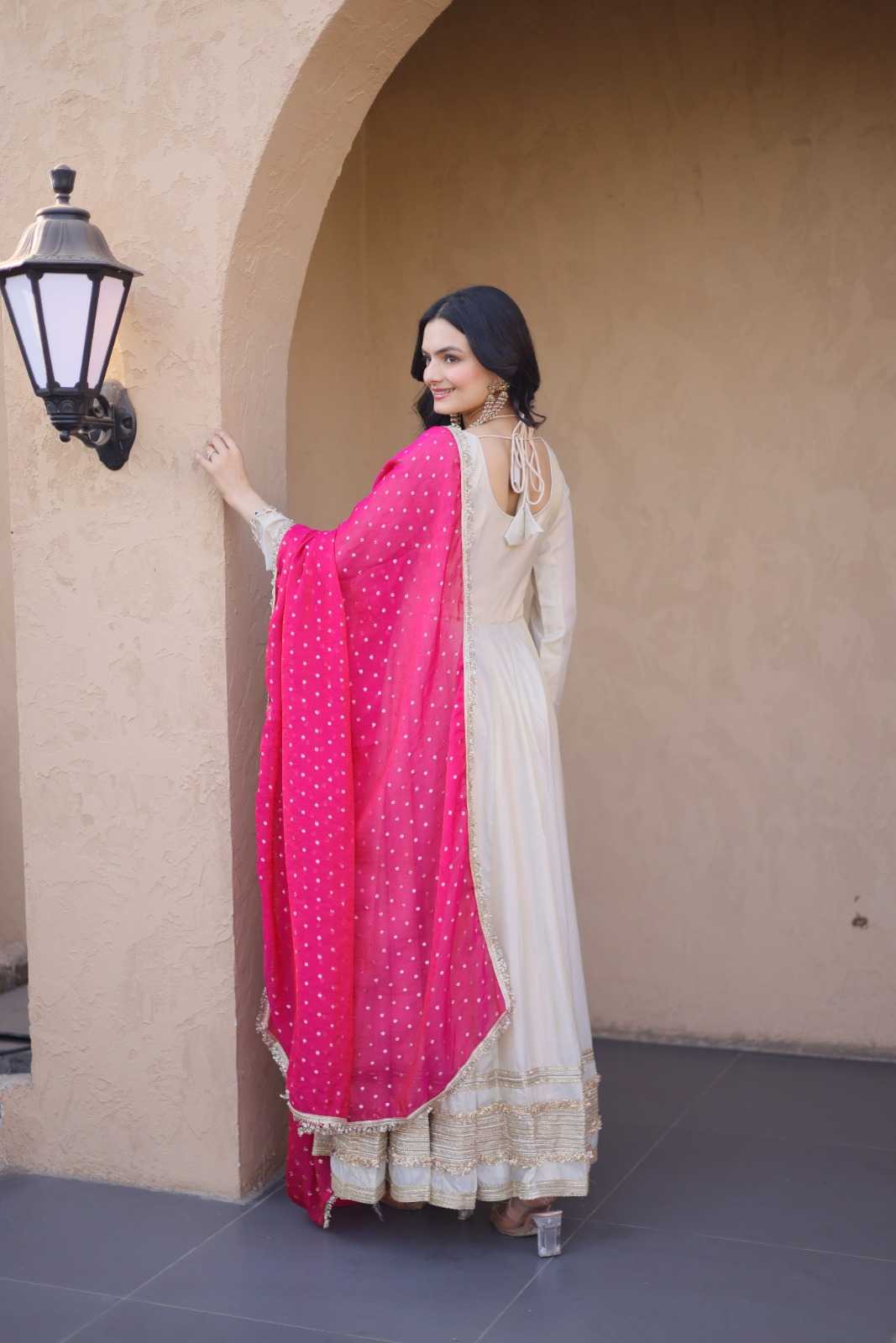 Fancy Embroidery Gown