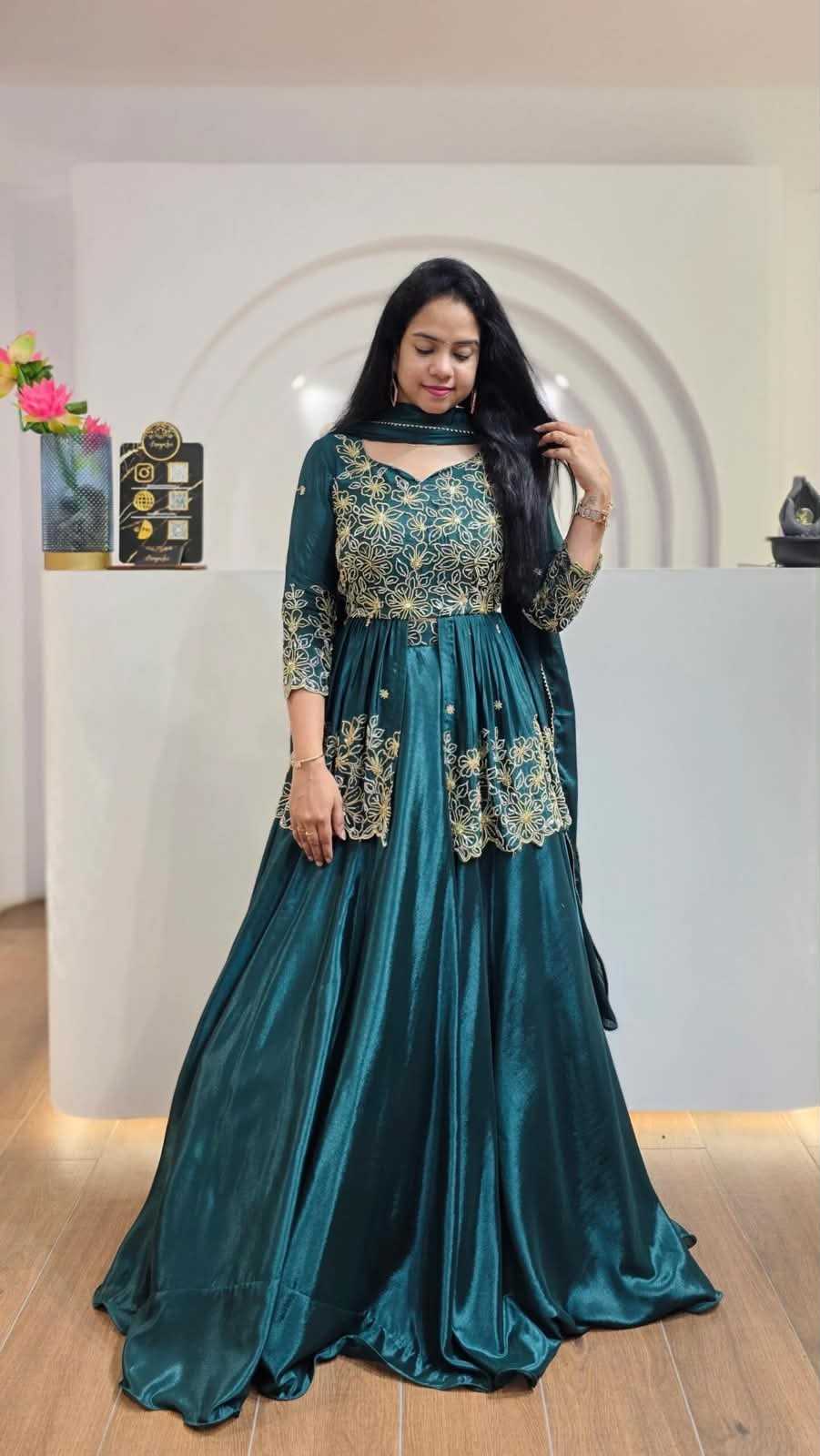 Chinon Silk Lehenga