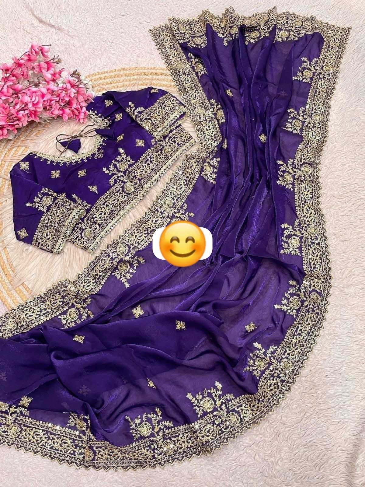 Aishani Satin Sequence Saree