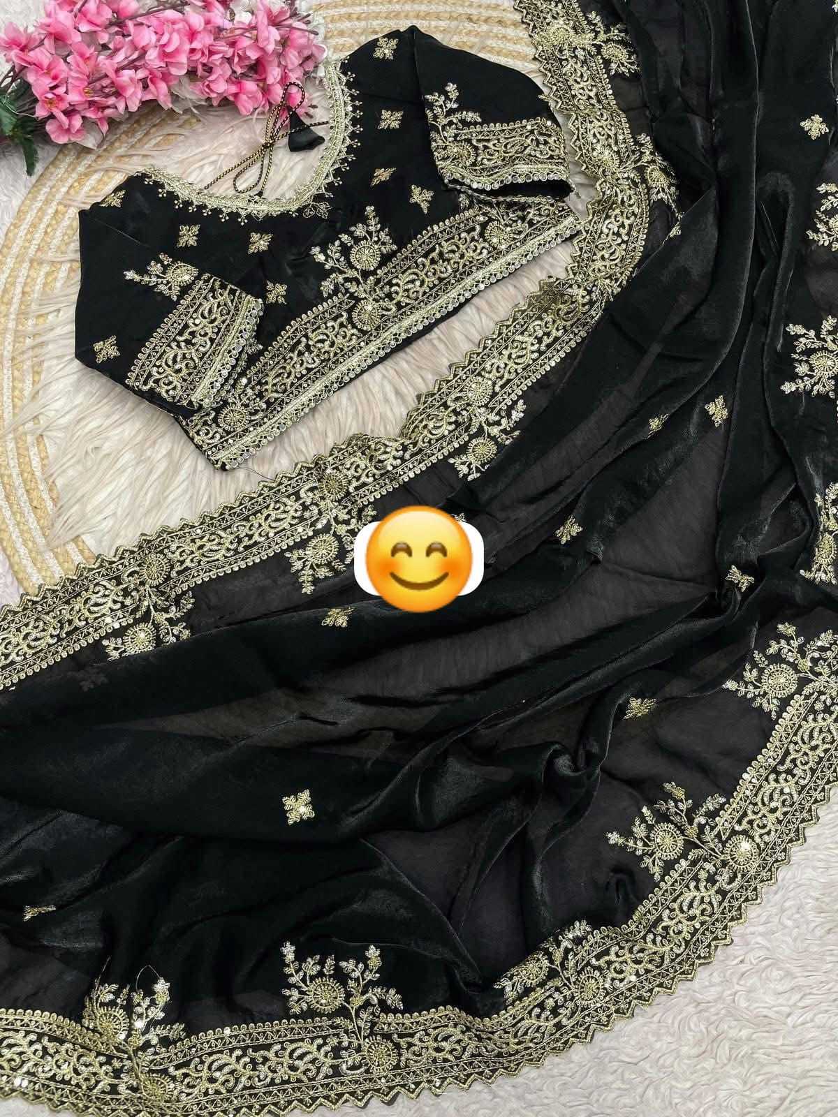 Aishani Satin Sequence Saree