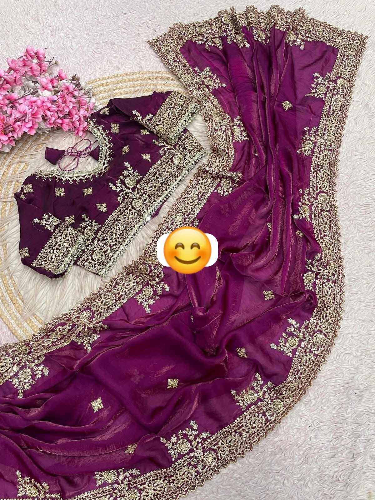 Aishani Satin Sequence Saree