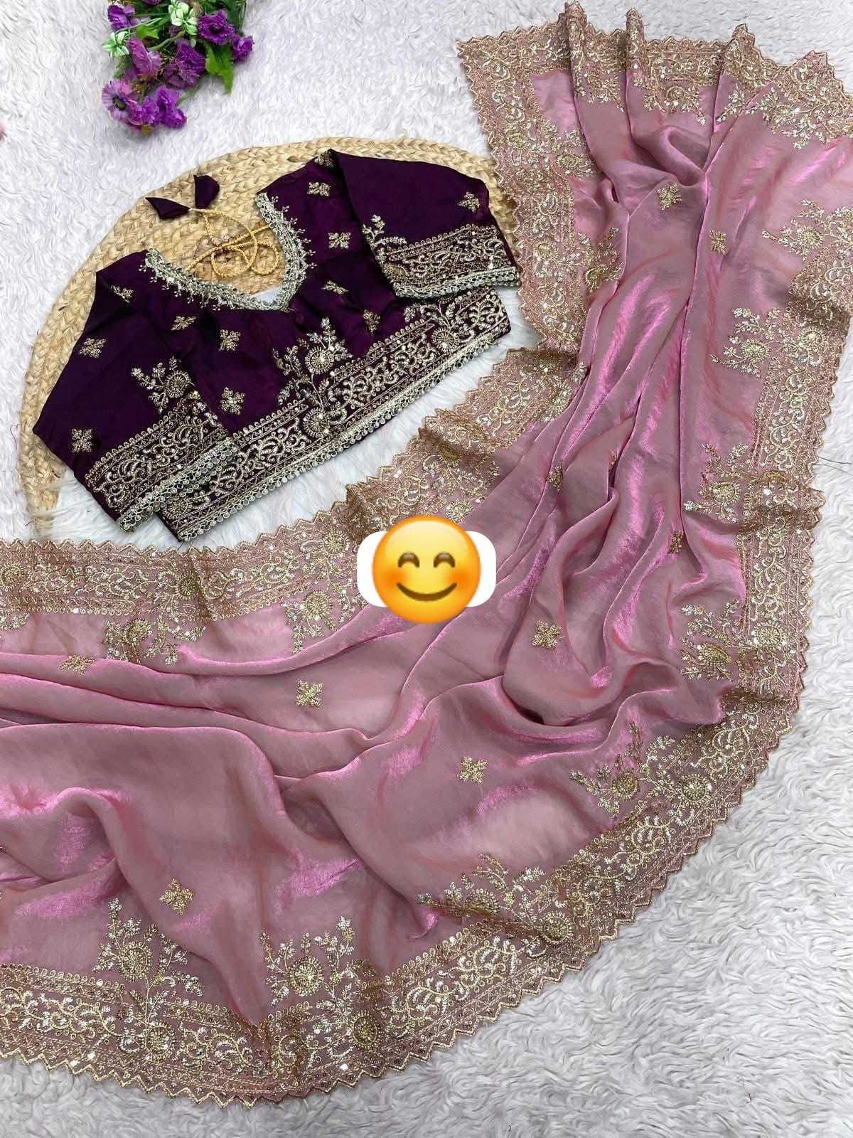 Aishani Satin Sequence Saree