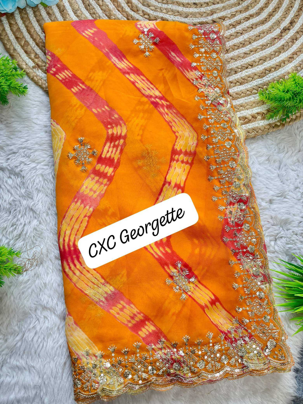 Amaya Viscose Sequnce Sequence Saree