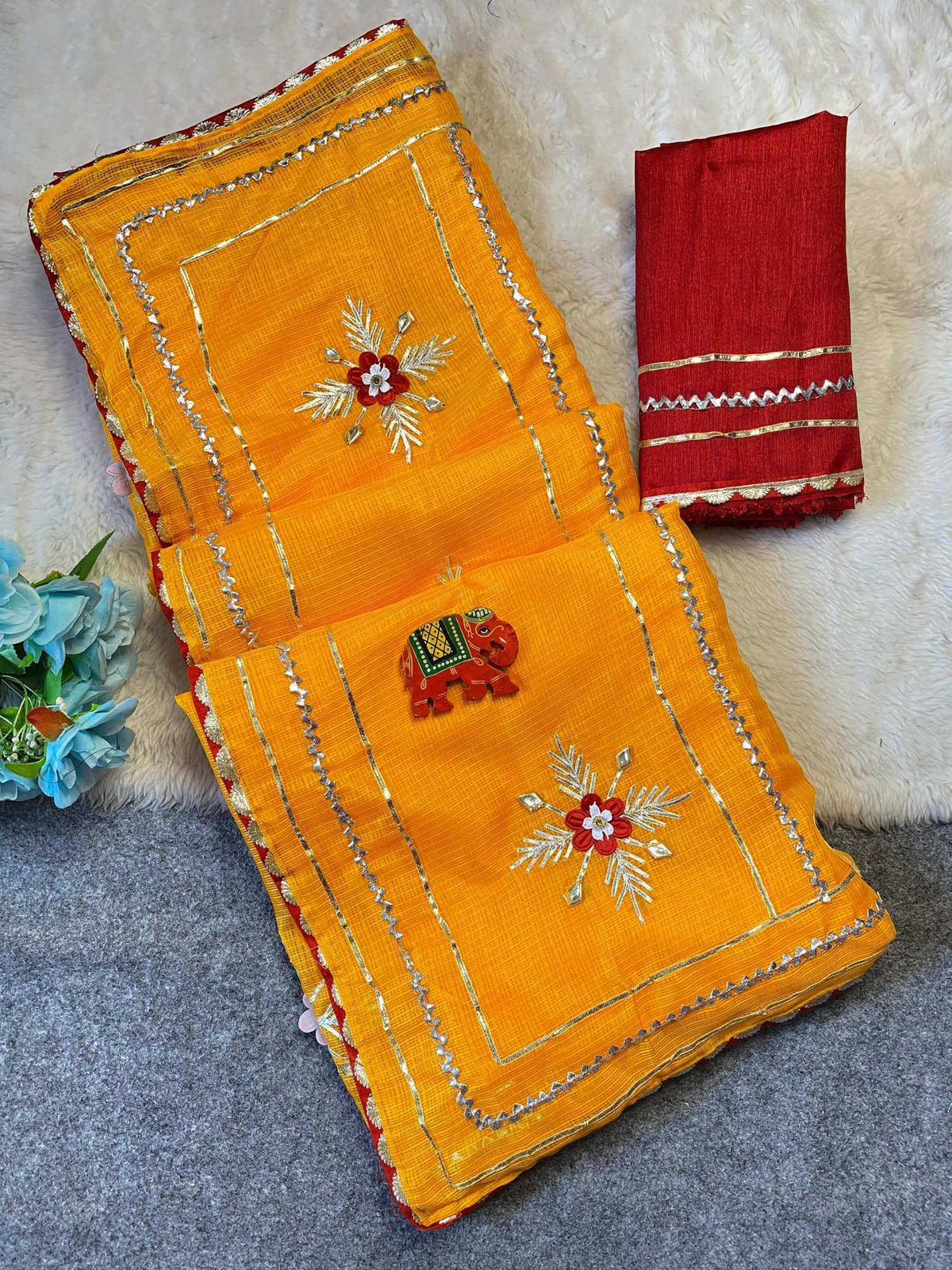 Ambika Soft Cotton Silk Saree