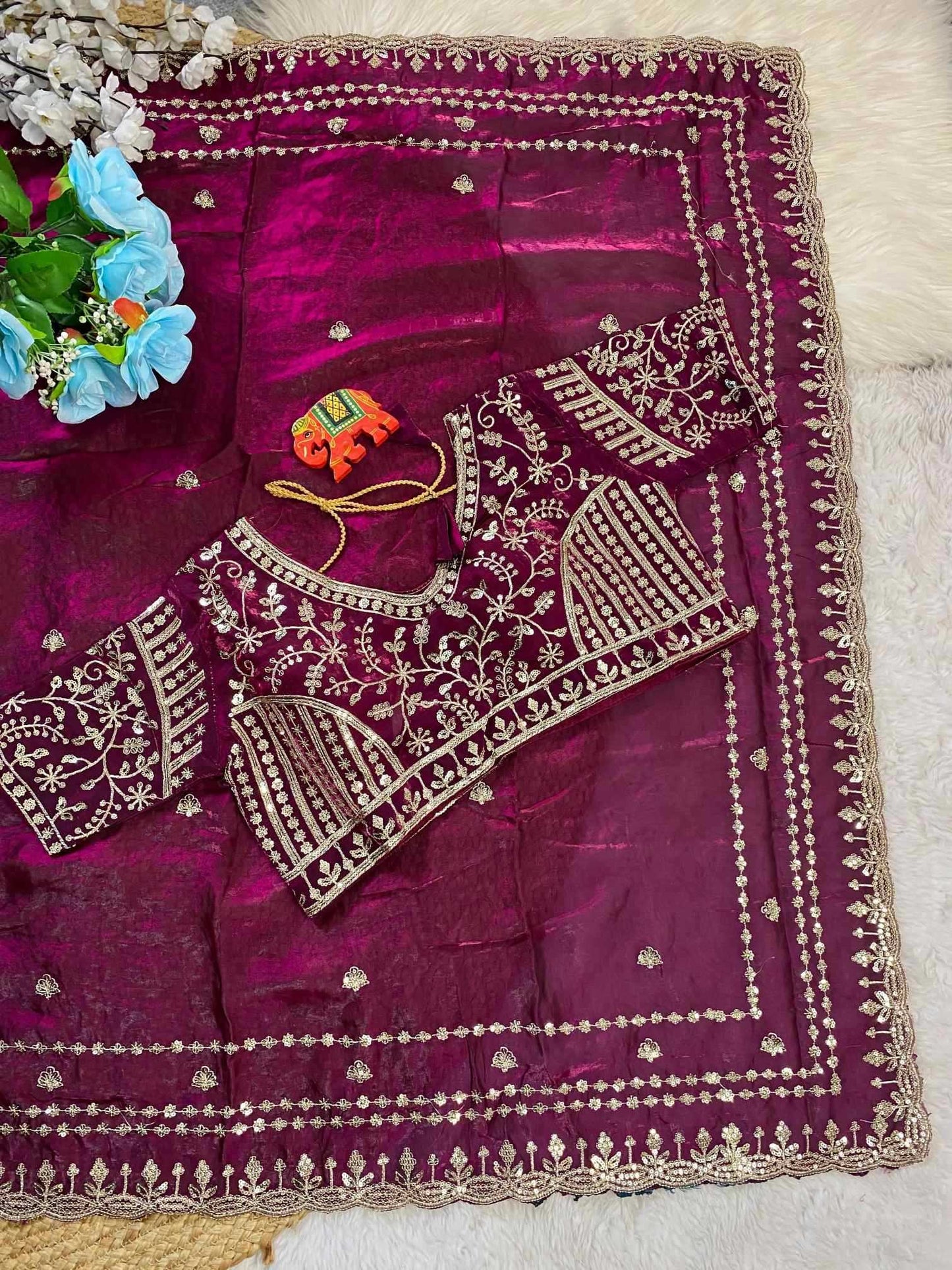 Space Silk Soft Saree