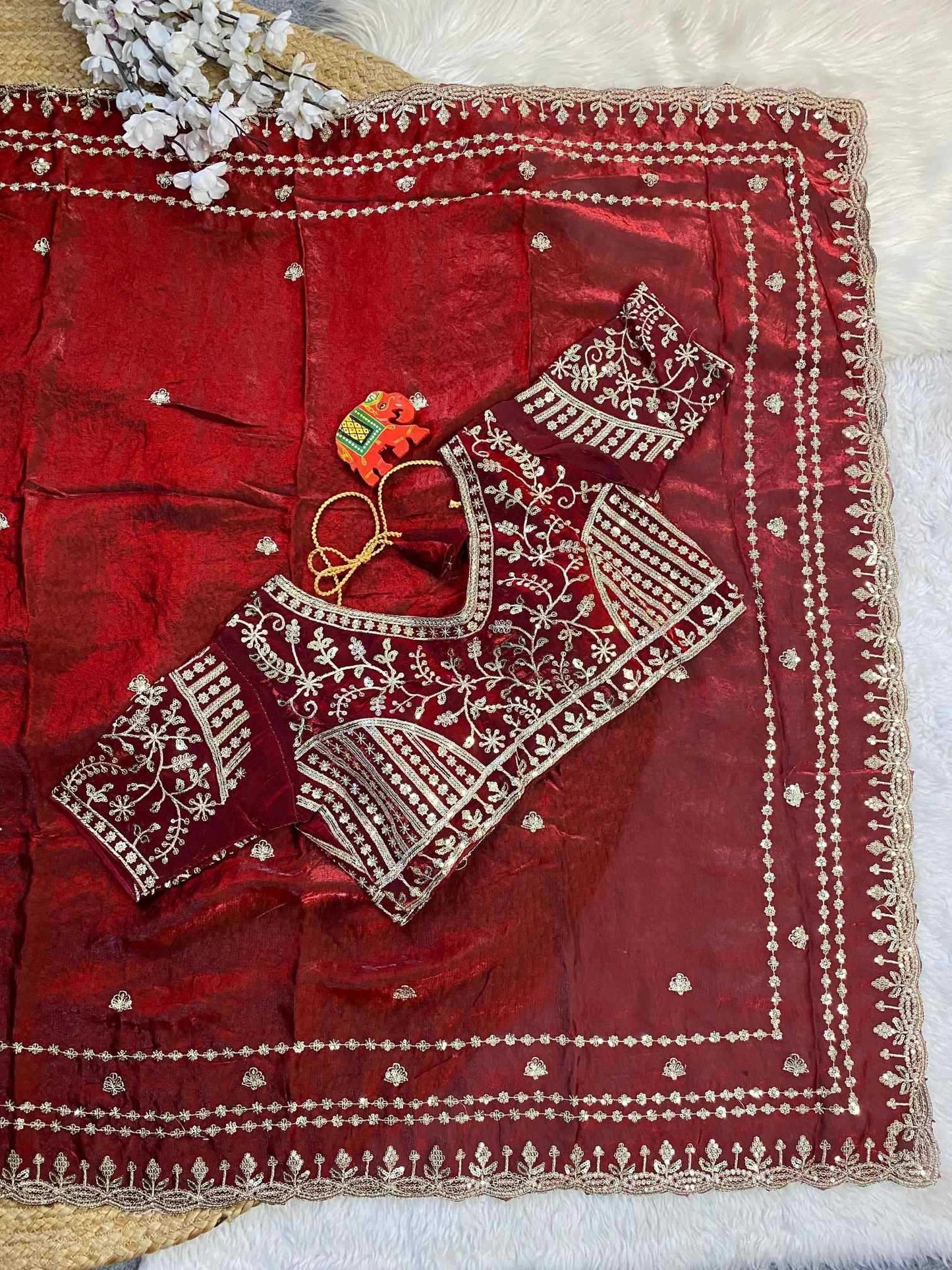 Space Silk Soft Saree