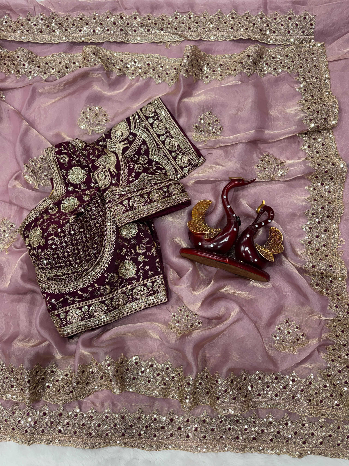 Satin Designer Saree