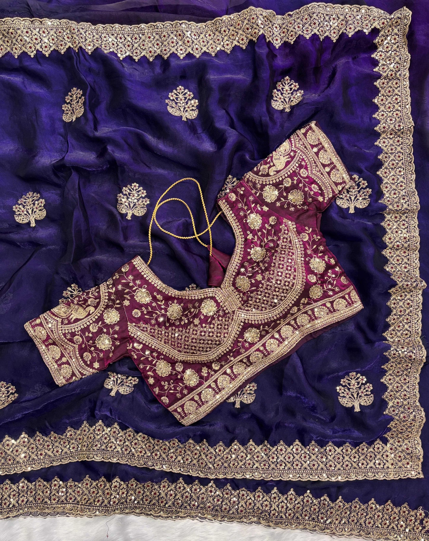 Satin Designer Saree