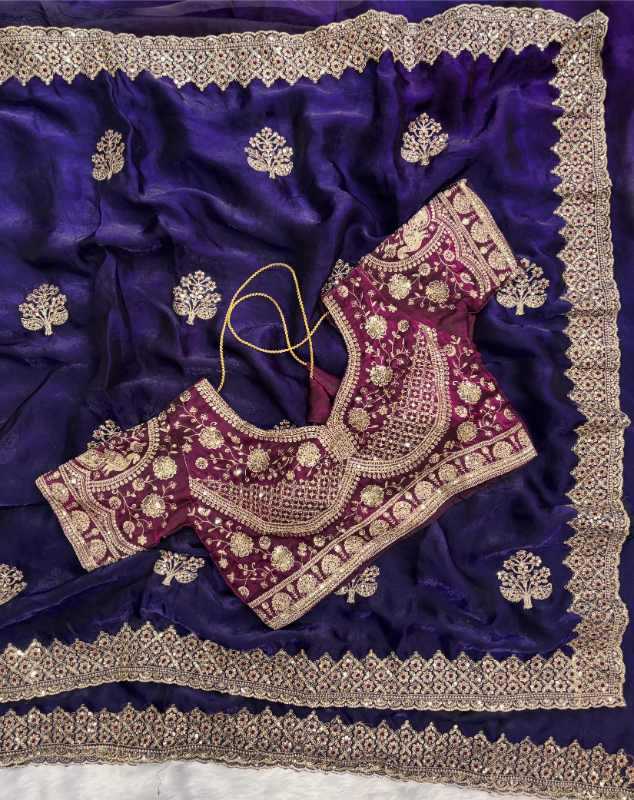 Satin Designer Saree