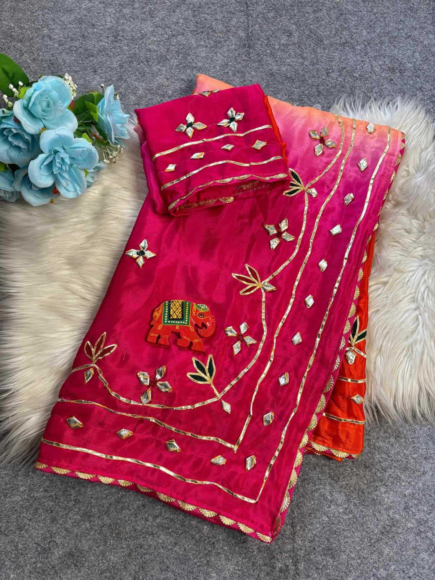 Chinon Designer Saree