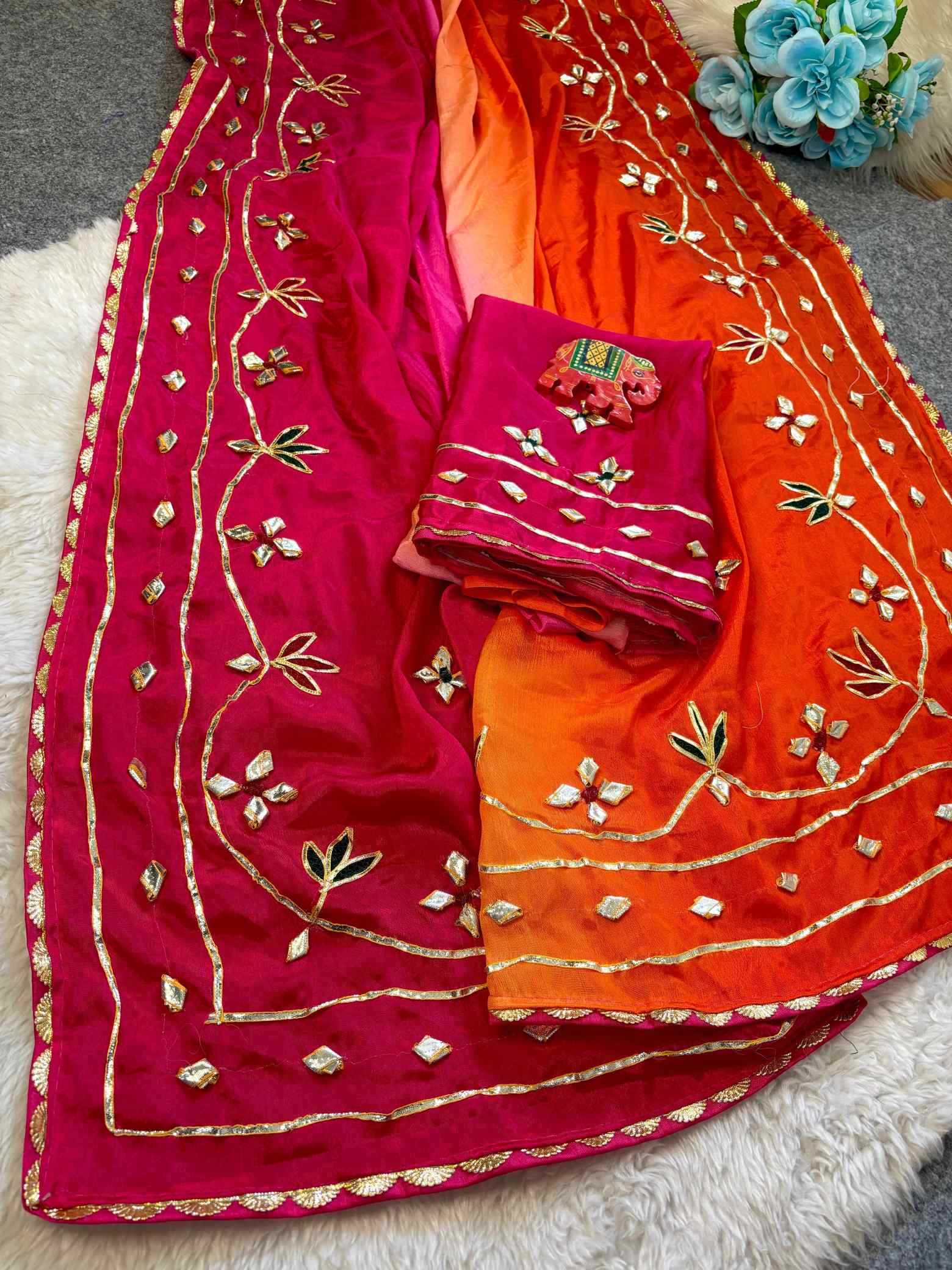 Chinon Designer Saree