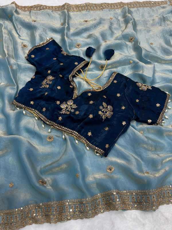 Space Silk Sequence Saree