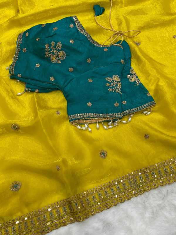 Space Silk Sequence Saree