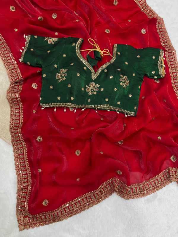Space Silk Sequence Saree