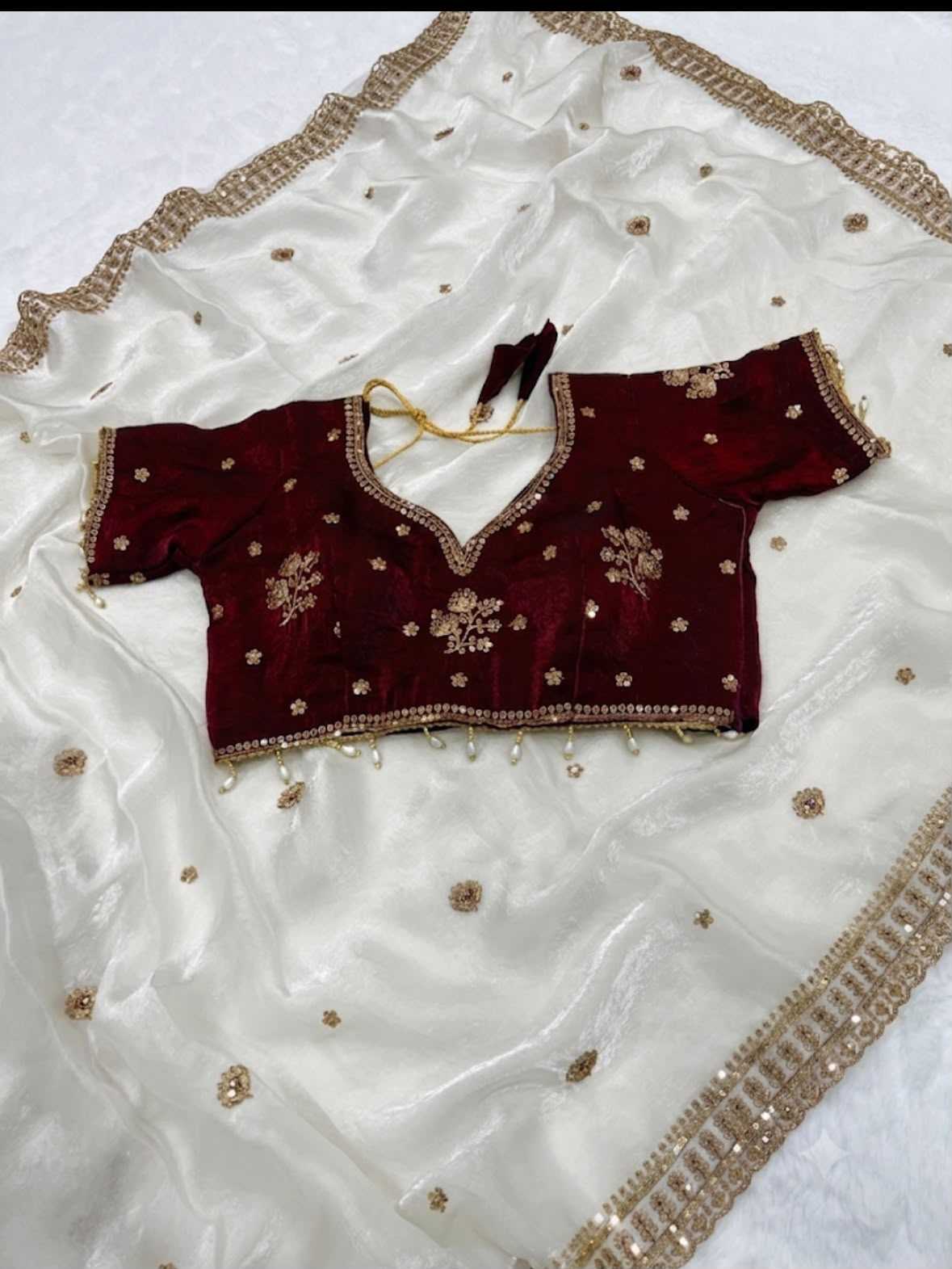 Space Silk Sequence Saree