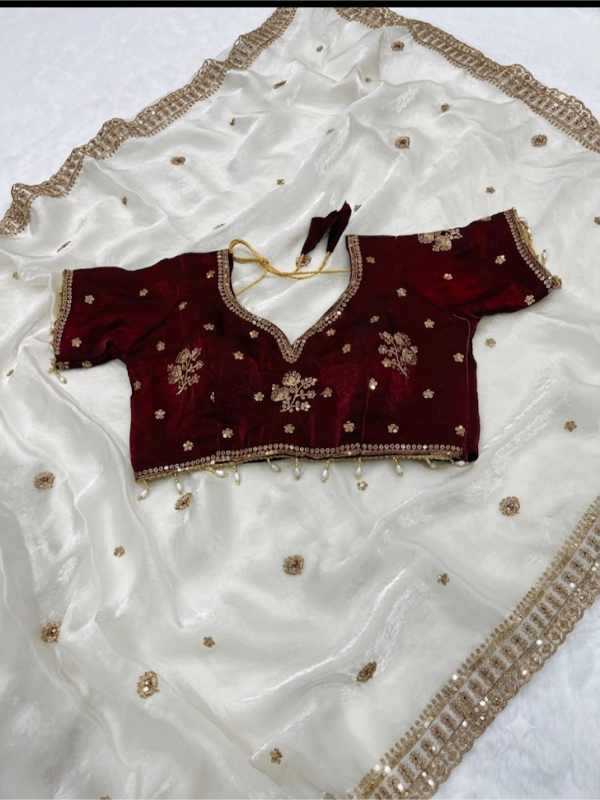 Space Silk Sequence Saree