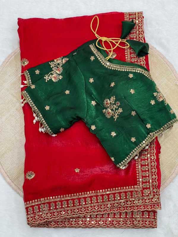 Space Silk Sequence Saree