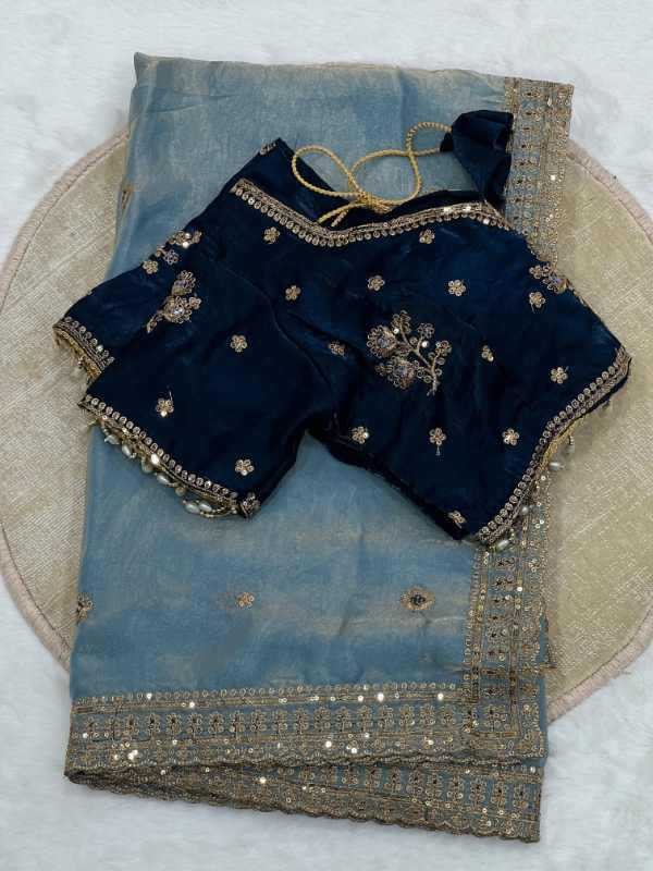 Space Silk Sequence Saree