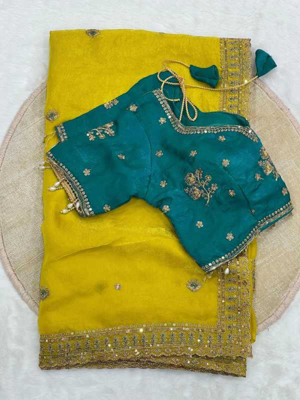 Space Silk Sequence Saree